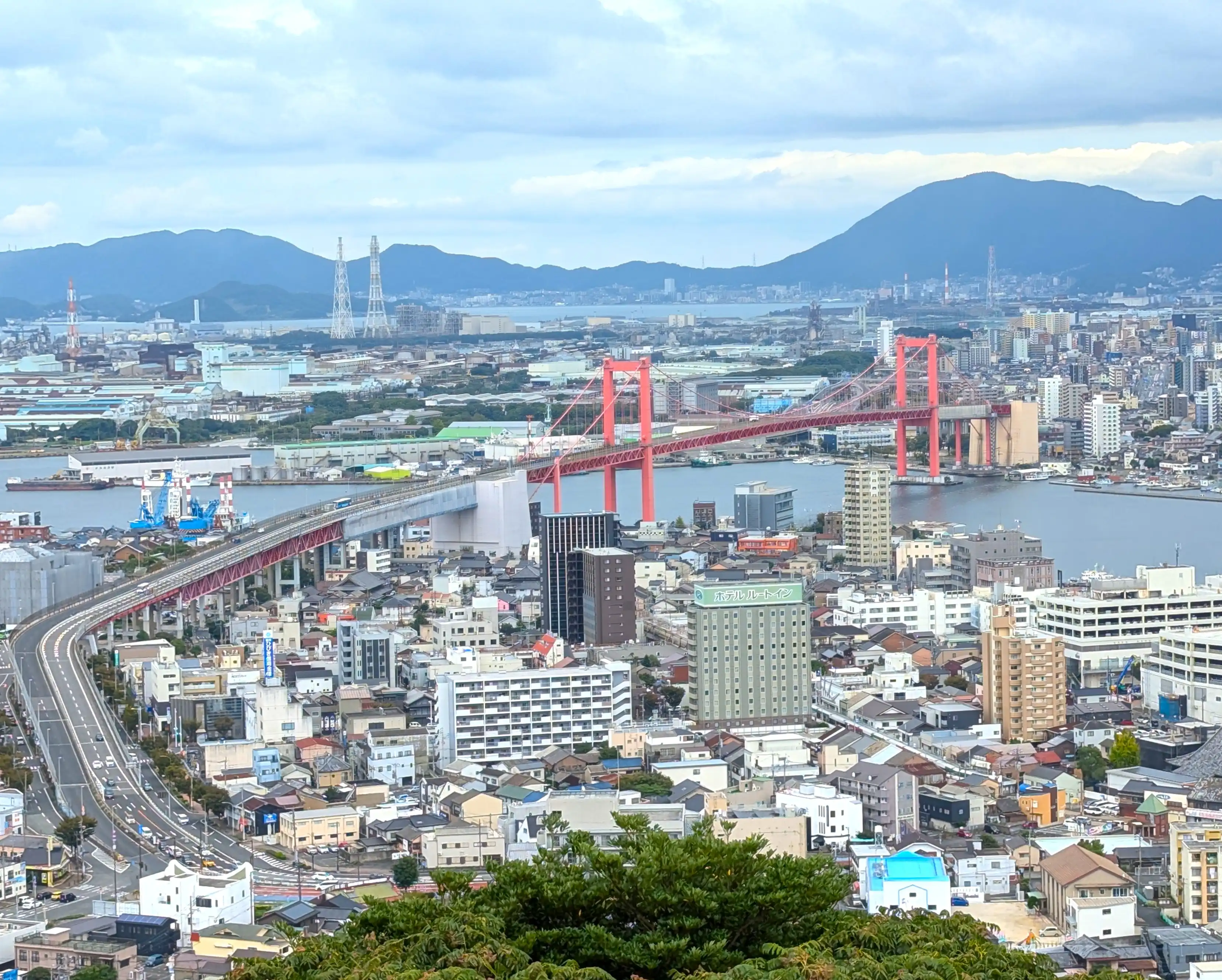 高塔山公園からの眺望